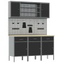 Conjunto de banco de trabajo de 7 piezas de en acero negro de , Mesas de trabajo - Ref: Foro24-3321430, Precio: 547,36 €, Des...