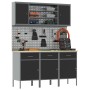 Conjunto de banco de trabajo de 7 piezas de en acero negro de , Mesas de trabajo - Ref: Foro24-3321430, Precio: 547,36 €, Des...