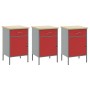 Set de Gabinete de Trabajo Set de 7 Rojo y Gris Acero de , Mesas de trabajo - Ref: Foro24-3321431, Precio: 515,05 €, Descuent...