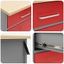 Set de Gabinete de Trabajo Set de 7 Rojo y Gris Acero de , Mesas de trabajo - Ref: Foro24-3321431, Precio: 515,05 €, Descuent...