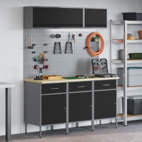 Set de Banco de Trabajo de 8 Piezas - Acero Negro de , Mesas de trabajo - Ref: Foro24-3321432, Precio: 580,49 €, Descuento: %