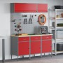 Conjunto de Banco de Trabajo de 8 Piezas en Acero Rojo de , Mesas de trabajo - Ref: Foro24-3321433, Precio: 558,16 €, Descuen...