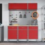 Conjunto de Banco de Trabajo de 8 Piezas en Acero Rojo de , Mesas de trabajo - Ref: Foro24-3321433, Precio: 558,16 €, Descuen...