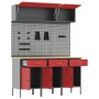 Conjunto de Banco de Trabajo de 8 Piezas en Acero Rojo de , Mesas de trabajo - Ref: Foro24-3321433, Precio: 558,16 €, Descuen...