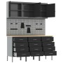 Conjunto de banco de trabajo de 8 piezas en acero negro de , Mesas de trabajo - Ref: Foro24-3321434, Precio: 631,49 €, Descue...