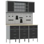 Set de Banco de Trabajo de 7 Piezas Acero Negro de , Mesas de trabajo - Ref: Foro24-3321436, Precio: 609,82 €, Descuento: %