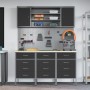 Set de Banco de Trabajo de 7 Piezas Acero Negro de , Mesas de trabajo - Ref: Foro24-3321436, Precio: 609,82 €, Descuento: %