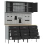 Set de Banco de Trabajo de 7 Piezas Acero Negro de , Mesas de trabajo - Ref: Foro24-3321436, Precio: 609,82 €, Descuento: %