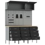 Conjunto de banco de trabajo de 8 piezas de acero negro de , Mesas de trabajo - Ref: Foro24-3321438, Precio: 651,85 €, Descue...