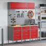 Conjunto de Banco de Trabajo de 8 Piezas Rojo Acero de , Mesas de trabajo - Ref: Foro24-3321439, Precio: 619,45 €, Descuento: %
