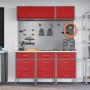 Conjunto de Banco de Trabajo de 8 Piezas Rojo Acero de , Mesas de trabajo - Ref: Foro24-3321439, Precio: 619,45 €, Descuento: %
