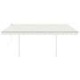 Toldo automático con LED sensor de viento crema 4,5x3 m de vidaXL, Toldos - Ref: Foro24-3069972, Precio: 720,49 €, Descuento: %