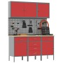 Conjunto de banco de trabajo de 8 piezas Rojo Acero de , Mesas de trabajo - Ref: Foro24-3321441, Precio: 569,85 €, Descuento: %