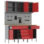 Conjunto de banco de trabajo de 8 piezas Rojo Acero de , Mesas de trabajo - Ref: Foro24-3321441, Precio: 569,85 €, Descuento: %