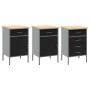 Set de banco de trabajo de 7 piezas en acero negro de , Mesas de trabajo - Ref: Foro24-3321442, Precio: 568,23 €, Descuento: %