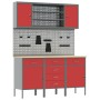 Conjunto de Banco de Trabajo de 7 Piezas Rojo de Acero de , Mesas de trabajo - Ref: Foro24-3321443, Precio: 536,59 €, Descuen...
