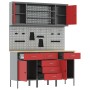 Conjunto de Banco de Trabajo de 7 Piezas Rojo de Acero de , Mesas de trabajo - Ref: Foro24-3321443, Precio: 536,59 €, Descuen...