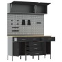 Set de banco de trabajo de 8 piezas Acero Negro de , Mesas de trabajo - Ref: Foro24-3321444, Precio: 601,36 €, Descuento: %