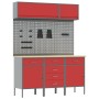 Set de banco de trabajo de 8 piezas Rojo Acero de , Mesas de trabajo - Ref: Foro24-3321445, Precio: 579,53 €, Descuento: %