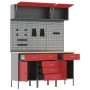 Set de banco de trabajo de 8 piezas Rojo Acero de , Mesas de trabajo - Ref: Foro24-3321445, Precio: 579,53 €, Descuento: %
