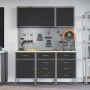 Conjunto de Banco de Trabajo de 8 Piezas Acero Negro de , Mesas de trabajo - Ref: Foro24-3321446, Precio: 611,98 €, Descuento: %