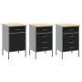Conjunto de Banco de Trabajo de 8 Piezas Acero Negro de , Mesas de trabajo - Ref: Foro24-3321446, Precio: 611,98 €, Descuento: %