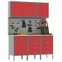 Juego de Banco de Trabajo de 8 Piezas de en Acero Rojo de , Mesas de trabajo - Ref: Foro24-3321447, Precio: 590,08 €, Descuen...
