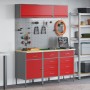 Set de banco de trabajo de 8 piezas en acero rojo de de , Mesas de trabajo - Ref: Foro24-3321451, Precio: 600,11 €, Descuento: %