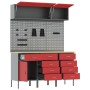 Set de banco de trabajo de 8 piezas en acero rojo de de , Mesas de trabajo - Ref: Foro24-3321451, Precio: 600,11 €, Descuento: %