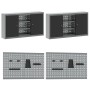 Conjunto de Banco de Trabajo de 10 Piezas en Acero Negro de , Mesas de trabajo - Ref: Foro24-3321478, Precio: 757,62 €, Descu...