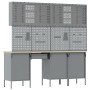 Conjunto de Banco de Trabajo de 10 Piezas en Acero Negro de , Mesas de trabajo - Ref: Foro24-3321478, Precio: 757,62 €, Descu...