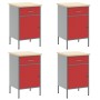 Set de Gabinete y Panel Perforado de 10 Piezas Rojo MDF y Metal de , Mesas de trabajo - Ref: Foro24-3321483, Precio: 788,17 €...
