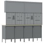 Set de Gabinete y Panel Perforado de 10 Piezas Rojo MDF y Metal de , Mesas de trabajo - Ref: Foro24-3321483, Precio: 788,17 €...