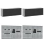 Juego de Gabinete de Trabajo y Panel de Herramientas de 10 Piezas Negro MDF y Metal de , Mesas de trabajo - Ref: Foro24-33214...