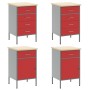 Juego de Gabinete de Trabajo y Panel de Clavos de 10 Piezas Rojo MDF y Metal de , Mesas de trabajo - Ref: Foro24-3321489, Pre...