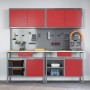 Conjunto de Banco de Trabajo de 8 Piezas de Acero Rojo de , Mesas de trabajo - Ref: Foro24-3321495, Precio: 605,88 €, Descuen...