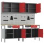 Conjunto de Banco de Trabajo de 8 Piezas de Acero Rojo de , Mesas de trabajo - Ref: Foro24-3321495, Precio: 605,88 €, Descuen...