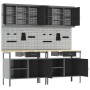 Juego de Banco de Trabajo de 8 Piezas en Acero Negro de , Mesas de trabajo - Ref: Foro24-3321496, Precio: 602,98 €, Descuento: %
