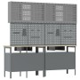 Juego de Banco de Trabajo de 8 Piezas en Acero Negro de , Mesas de trabajo - Ref: Foro24-3321496, Precio: 602,98 €, Descuento: %