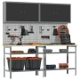 Juego de banco de trabajo de 8 piezas en acero gris de , Mesas de trabajo - Ref: Foro24-3321500, Precio: 424,12 €, Descuento: %