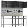 Juego de banco de trabajo de 8 piezas en acero gris de , Mesas de trabajo - Ref: Foro24-3321500, Precio: 424,12 €, Descuento: %