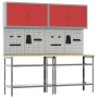 Set de Banco de Trabajo de 8 Piezas Gris Acero de , Mesas de trabajo - Ref: Foro24-3321501, Precio: 445,91 €, Descuento: %
