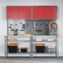 Set de Banco de Trabajo de 8 Piezas Gris Acero de , Mesas de trabajo - Ref: Foro24-3321501, Precio: 445,91 €, Descuento: %