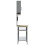 Conjunto de Banco de Trabajo de 8 Piezas Gris Acero de , Mesas de trabajo - Ref: Foro24-3321502, Precio: 430,46 €, Descuento: %