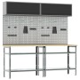 Juego de Banco de Trabajo de 8 Piezas en Acero Gris de , Mesas de trabajo - Ref: Foro24-3321504, Precio: 461,19 €, Descuento: %