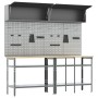 Juego de Banco de Trabajo de 8 Piezas en Acero Gris de , Mesas de trabajo - Ref: Foro24-3321504, Precio: 461,19 €, Descuento: %