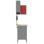 Conjunto de 12 Piezas de Gabinete de Trabajo y Tablero Perforado Rojo MDF y Metal de , Mesas de trabajo - Ref: Foro24-3321507...