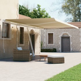 Toldo de pie automático crema 600x300 cm de vidaXL, Toldos - Ref: Foro24-3069607, Precio: 626,34 €, Descuento: %