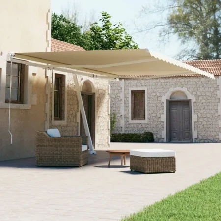 Cream automatic standing awning 600x300 cm by vidaXL, Awnings - Ref: Foro24-3069607, Price: 648,71 €, Discount: %