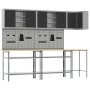 Set de Almacenamiento de Herramientas de 10 Piezas en Negro de Madera Ingenierizada y Metal de , Mesas de trabajo - Ref: Foro...